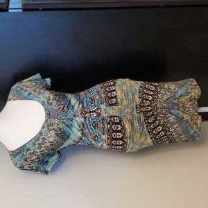 Multi Colored & Patterned Bodycon Dress